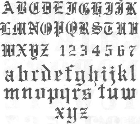 letras goticas « La Tipografia