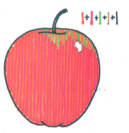 Como dibujar una manzana a lapiz « La Tipografia